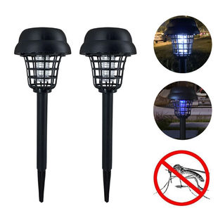Cross-border Solar Electric Shock Insecticidal Lamp Household Courtyard Garden Waterproof Mosquito Catcher Outdoor Mosquito Repellent Lighting Mosquito Lamp