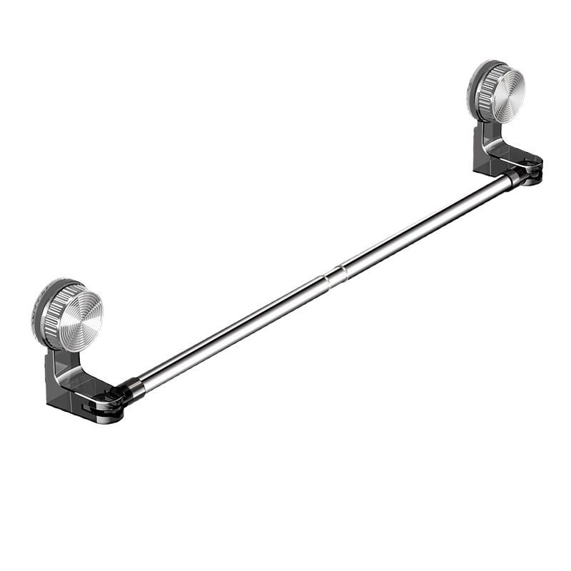 Toallero Telescópico con Ventosa de Plástico y Acero Inoxidable Sin Perforación para Baño image 5