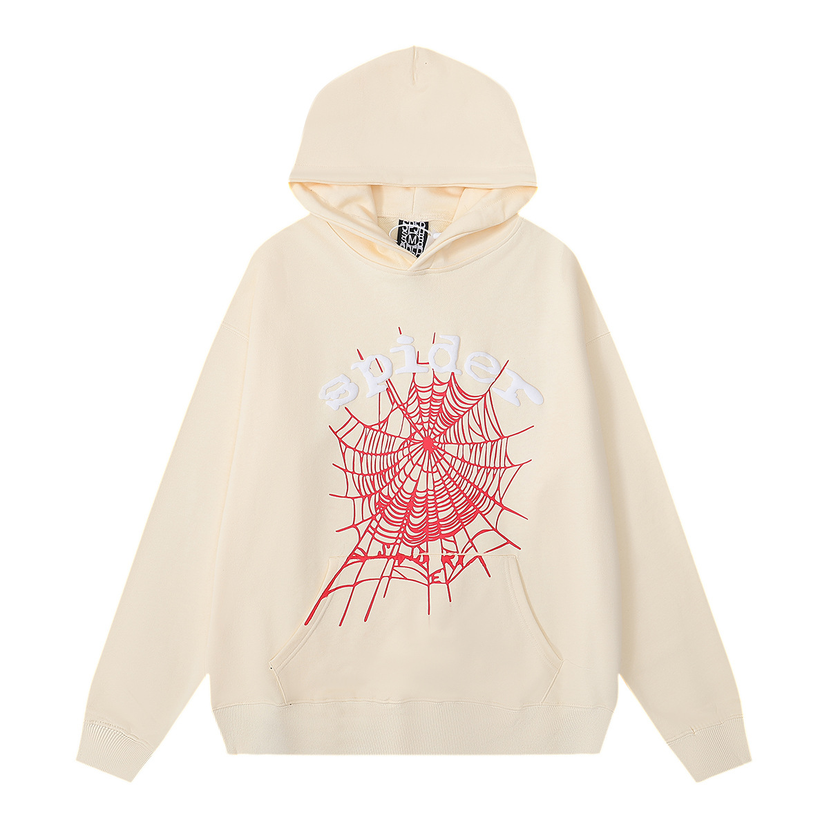 Sp5der cantante de hip hop europeo y americano mismo estilo carta de espuma 555555 impreso hombres y mujeres pareja suéter con capucha moda