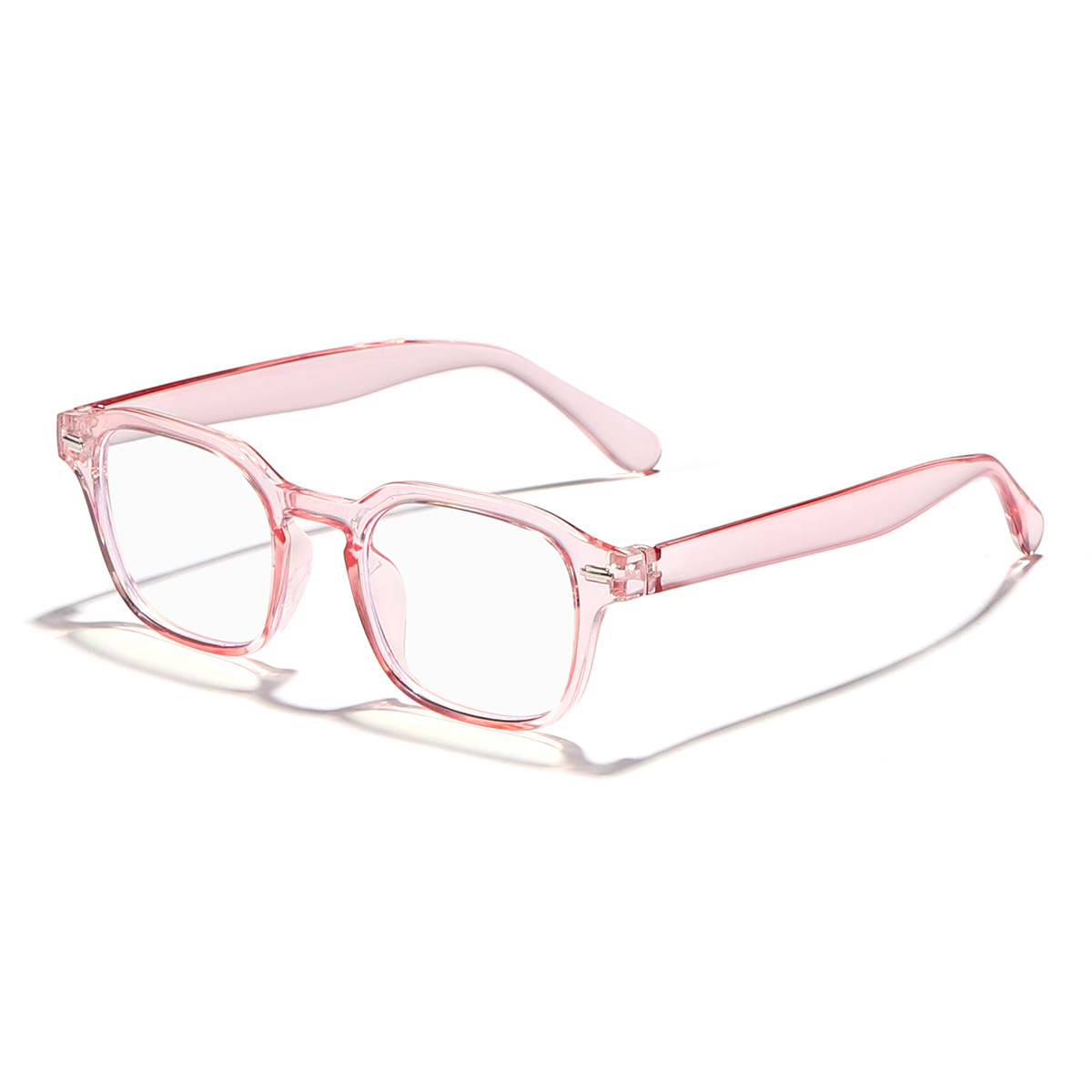 2024 nuevo estilo arroz con montura cuadrada estilo universitario tendencia moda todo fósforo gafas anti-azul estudiantes gafas de montura de miopía