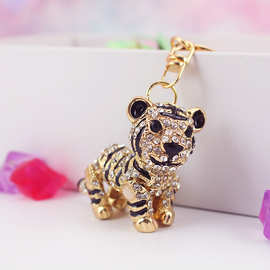 饰品生肖立体小老虎汽车钥匙扣金属挂件送男友士钥匙链小礼品1053
