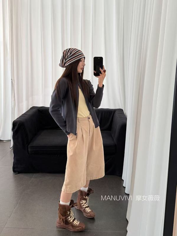 MANUVIVI摩女薇薇小蛮腰羊毛蚕丝聚温外套全拉链立领秋冬休闲外套|undefined