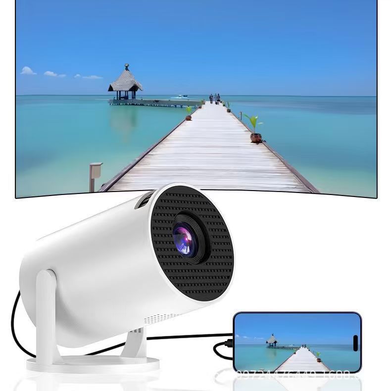 Cross-Border Projector Home Hy300Mini Projector Wireless Same-Screen Mini Portable Projector Factory Batch