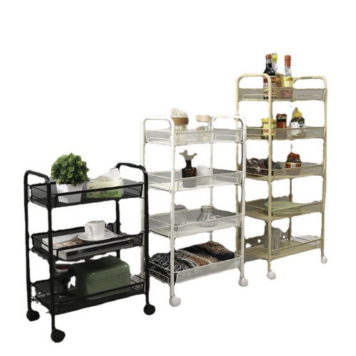 Small trolley for vegetable kitchen storage rack floor-standing multi-layer storage rack mobile wheeled household multi-functional snack storage
