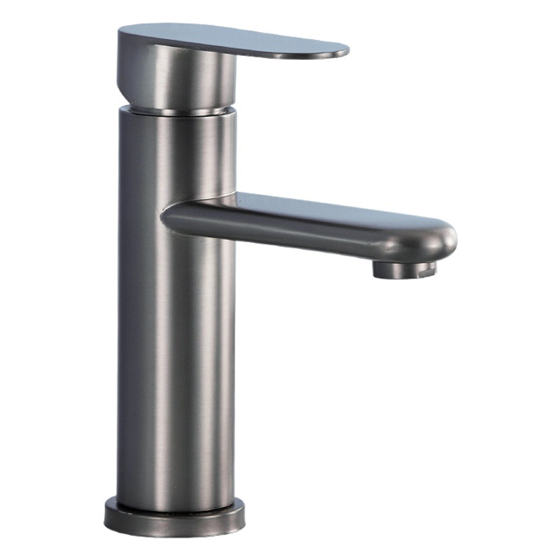 Grifo de acero inoxidable lavabo hogar caliente y fría grifo fregadero baño lavabo grifo