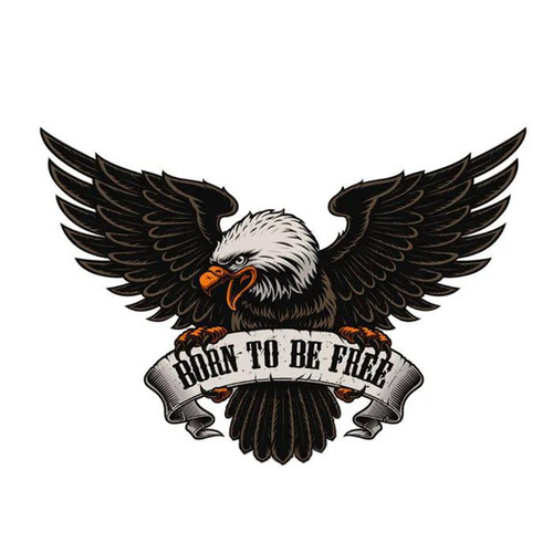 Personalized and creative 3D three-dimensional eagle car stickers car body rear eagle fuel tank cover decorative stickers to block scratches