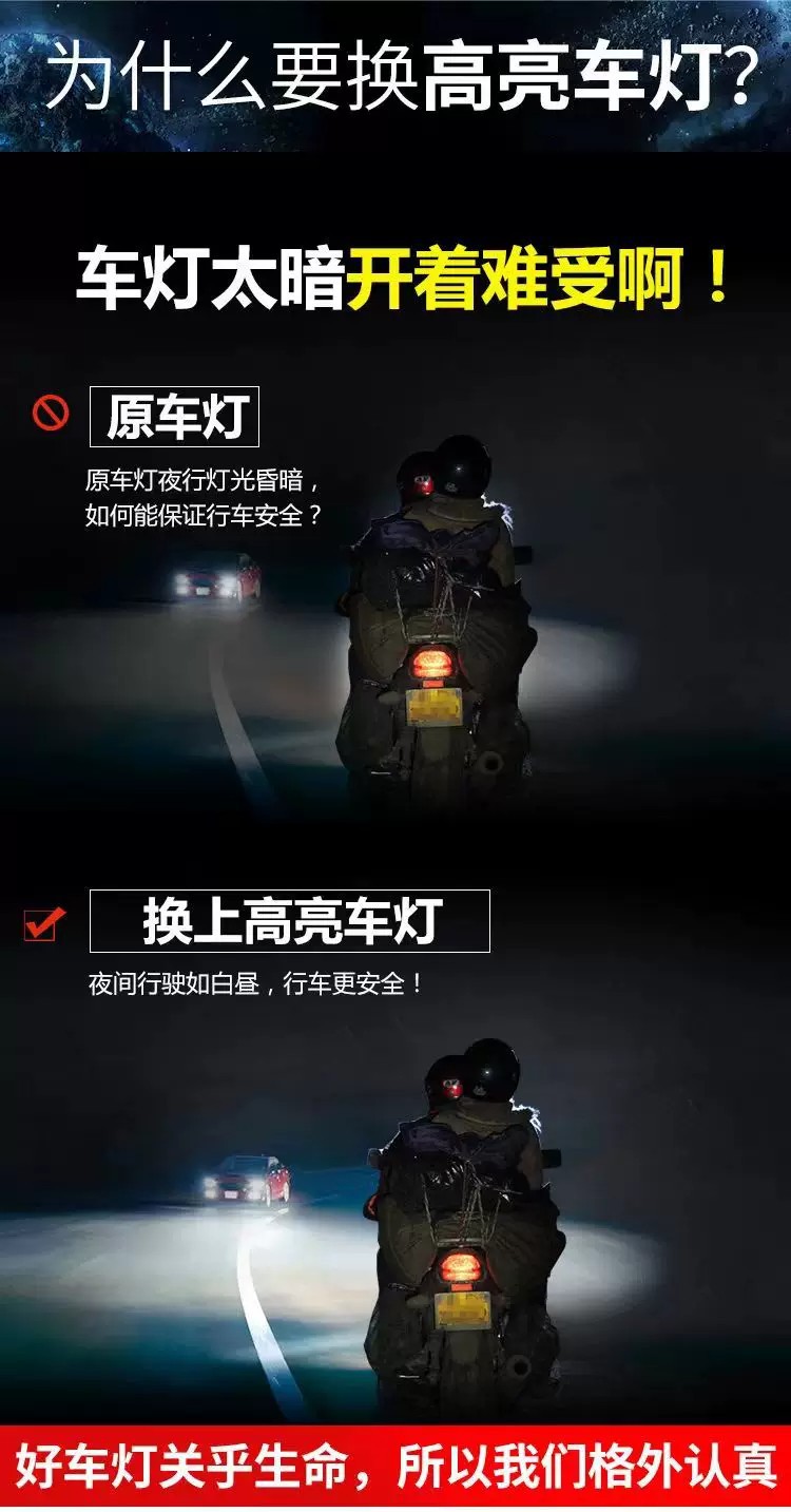 Electric vehicle lights, LED high-intensity headlights, motorcycle lights, super-bright headlights, LED high-intensity lights, 12V-85V universal