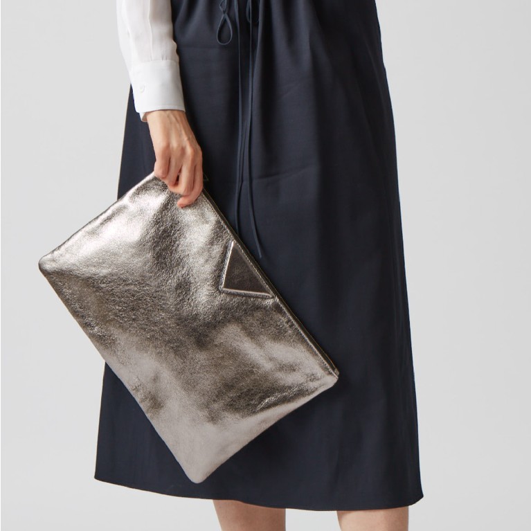 147g Weight Polyester Lining Material Zipper Closure Type / Strap Type Women's Pu Leather Solid Color Classic Style Square Zipper Envelope Bag