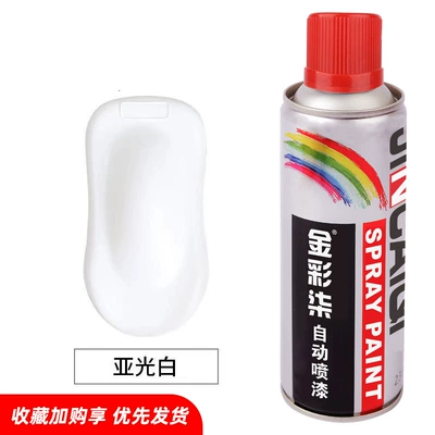 Avtomobil boyası — Spray Paint - jincai-qi-matte-white-350ml-12-bottlesbox-spray-paint