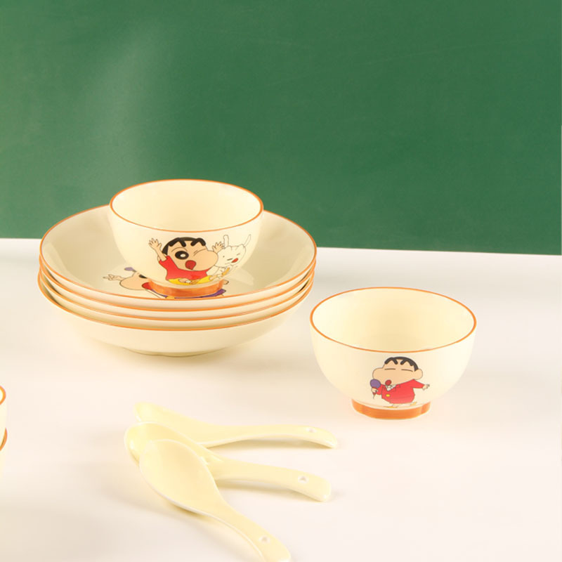 Ceramic Tableware Set with Gold Accents for Home and Club Use, Housewarming Bowls and Plates, Ceramic Rice Bowls, Spoons, and Chopsticks Set Ceramic Tableware Set with Gold Accents for Home and Club Use, Housewarming Bowls and Plates, Ceramic Rice Bowls, Spoons, and Chopsticks Set
