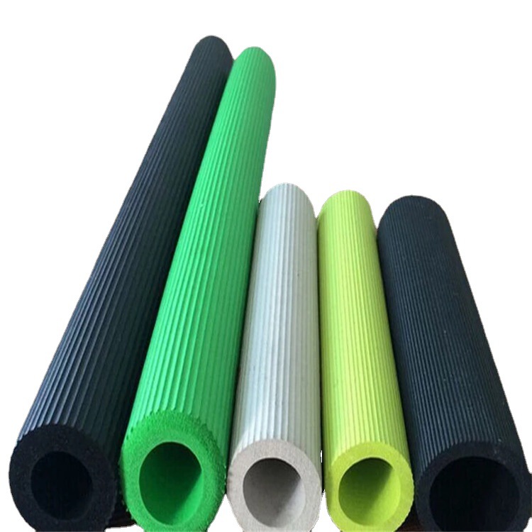 厂家供应NBR条纹管 橡塑保温管 NBR空调保护管阻燃橡塑套管把套其