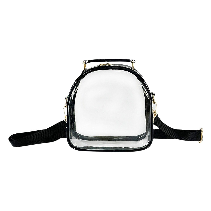 Nuevo láser transparente hombro mensajero bolsa ins moda simple dolor bolsa mini portátil jalea pequeña bolsa PVC bolso de las mujeres