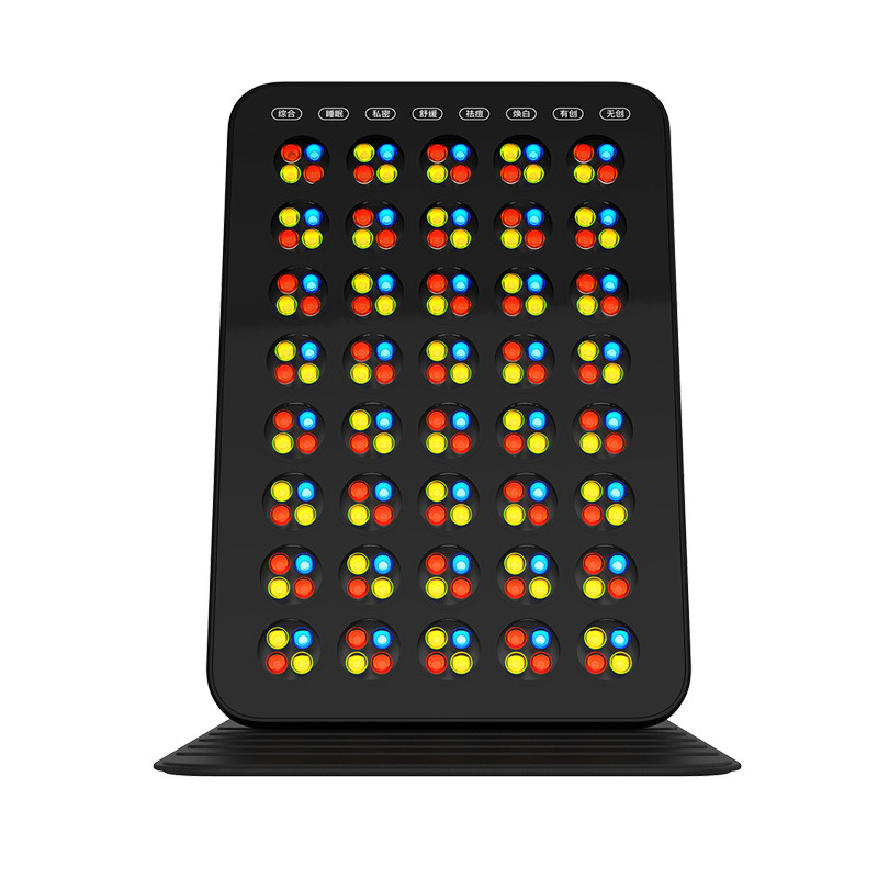 New Led Large Row Lamp Household Facial Blue Light Red Light Digital Beauty Instrument Spectrometer Photon Whitening and Rejuvenation Instrument