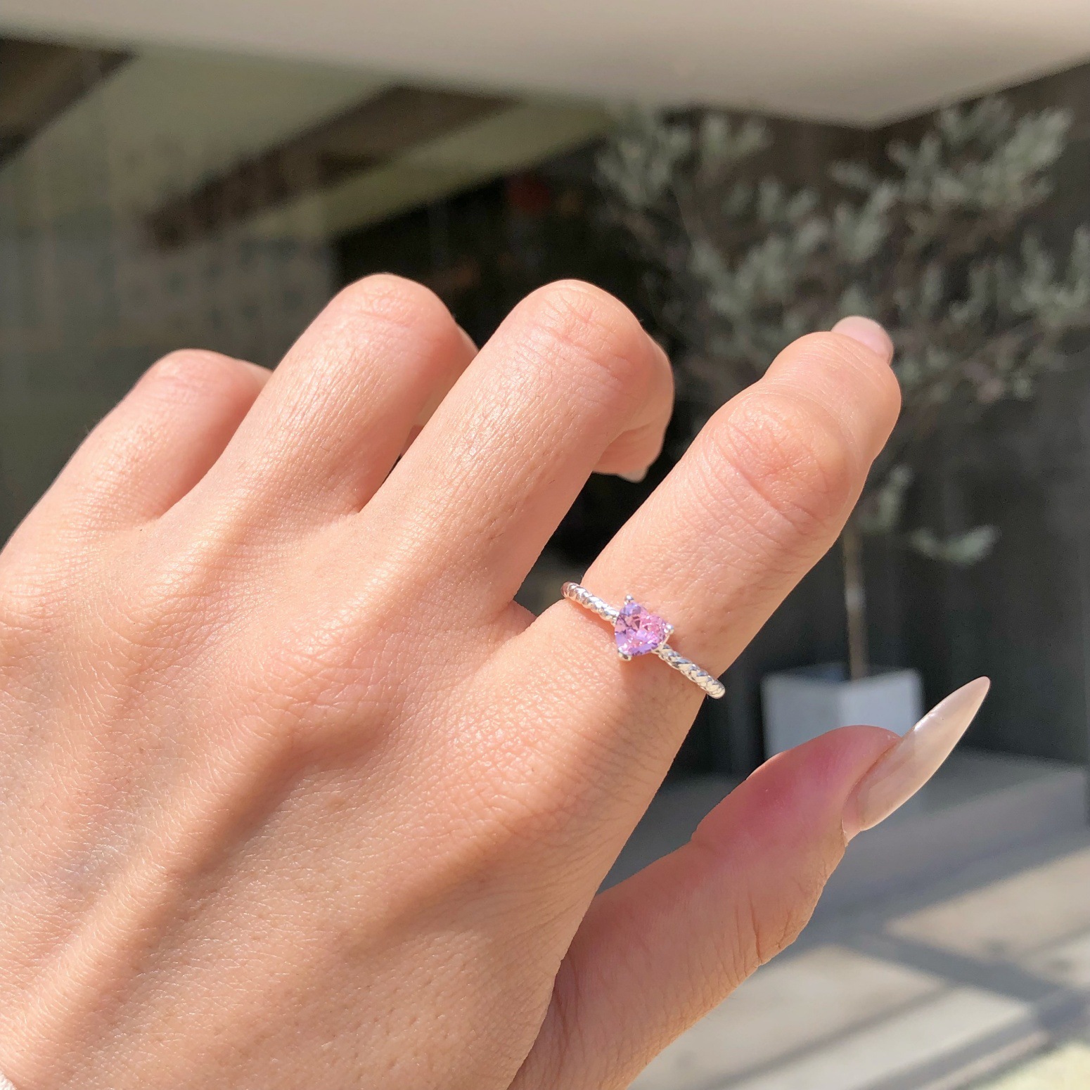 5g Weight Zircon Inlay Material Rings Classification 6, 7, 9 Ring Size 1 Piece Quantity Holiday, Daily Occasion 925 Sterling Silver Material Heart Shape, Bow Knot Pattern Women's Gender Plating, Inlay Design Sweet, Shiny Style 925 Sterling Silver Zircon Heart Shape Bow Knot Rings 29