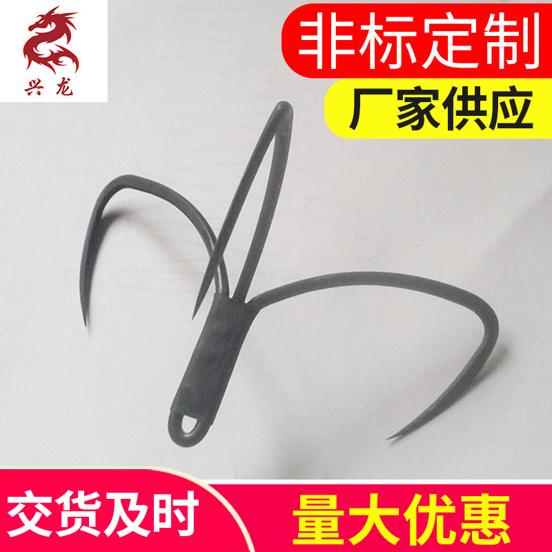 兴龙不锈钢弹簧 琴钢丝鱼锚钩异型弹簧 精密标准件渔具弹簧可定制