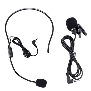 Little Bee Microphone Amplifier Teacher's Wired Neutral Lavalier Head-Mounted Teacher Teaching Microphone Headset