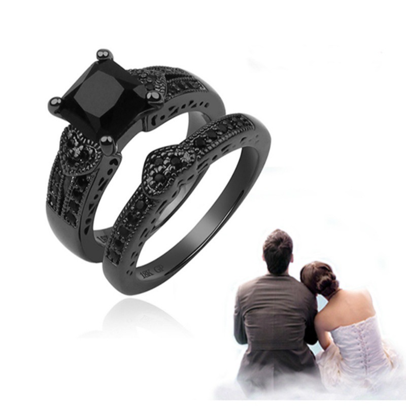 Fashion Square Heart Shape Stainless Steel Alloy Inlaid Zircon Rings display picture 4