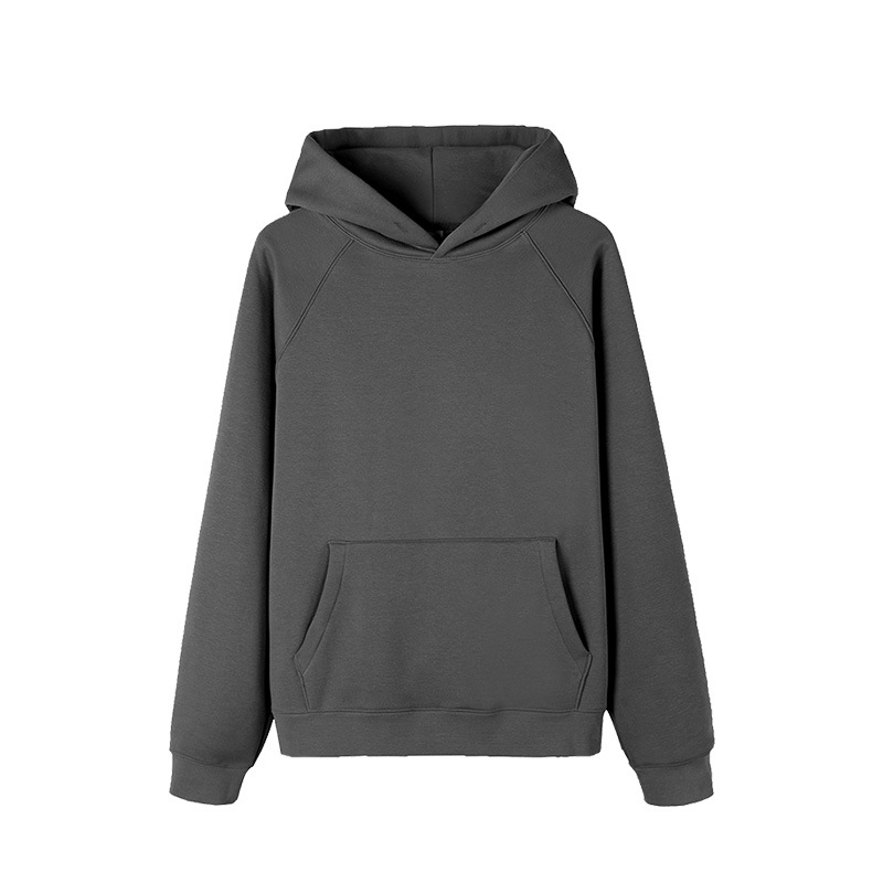 Traje deportivo de hombre de peluche grueso, ropa deportiva casual de dos piezas, ropa de moda americana con sudadera encapuchada personalizada