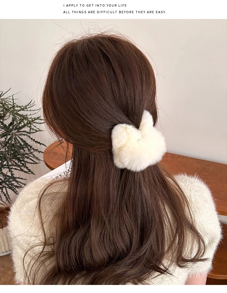 Rex-kaninchenfell Haarspange Premium Haarclip Für Den Dutt_voghion.com