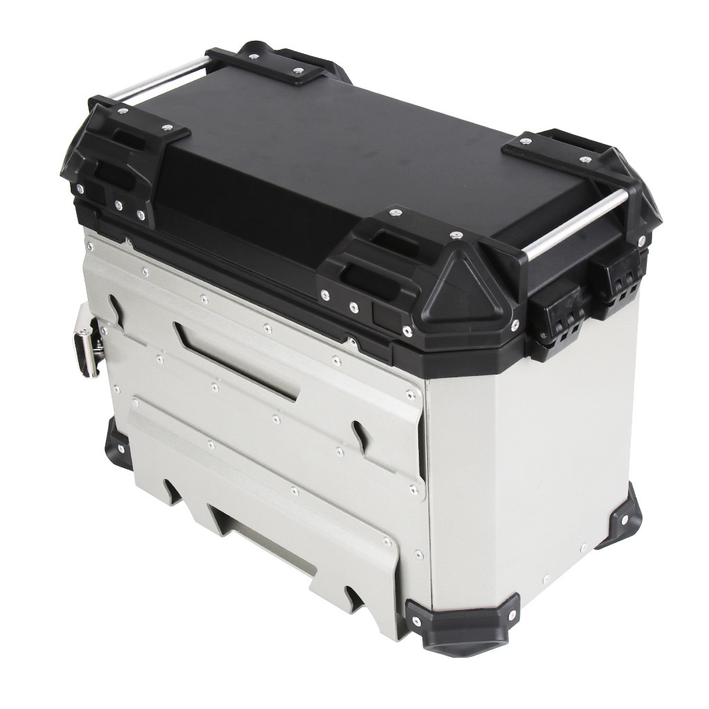 Hot-Selling 28L35L Large-Capacity Corner-Protected Aluminum Alloy Side Box, Universal Waterproof and Anti-Collision Travel Motorcycle Tail Box