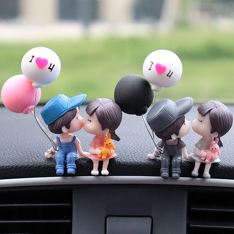 Lindo regalo para niñas, decoración de coche de pareja, decoración de coche, pastel, decoración de escritorio de oficina en el hogar