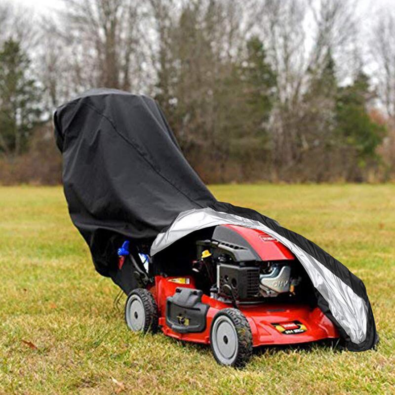 Cross-Border 210D Oxford Cloth Outdoor Lawn Mower Cover, Rainproof and Sunproof Weed Trimmer Sunshade Cover, Grass Cutter Cover, Vehicle Cover