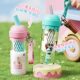 Summer Sweet Cone Cup Suction Tube Cup Girls New High Color Value Portable Cup High Temperature Resistant Tritan Cup Summer