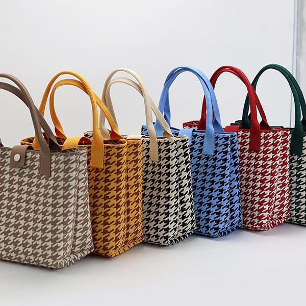 Japón y Corea del Sur tejido bolsas de mano bolsas de viaje de gran capacidad bolsas de compras de chicas fabricantes de bolsas H al por mayor