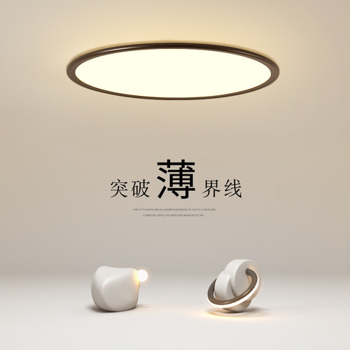 Full spectrum bedroom ceiling lamp led modern simple round personality creative atmosphere living room lamp study master bedroom lamp