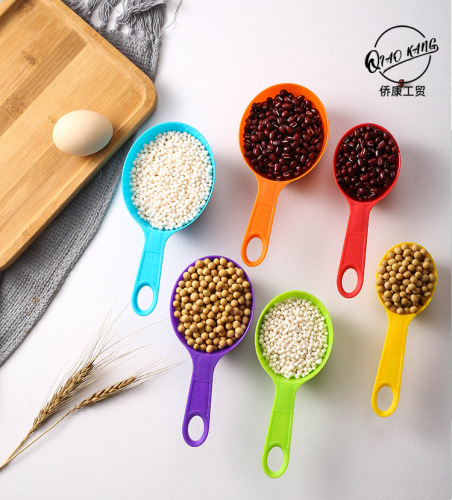Baking tools colorful plastic measuring spoon flour measuring cup seasoning measuring spoon 6-piece set 12-piece set with scale