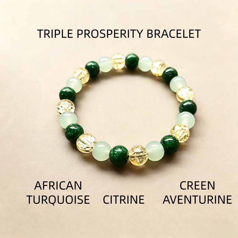 Temu Xiyin Tk Cross-Border Bracelet Amethyst Obsidian Tiger Eye Stone Blue Fire Agate Malachite Moonstone Bracelet