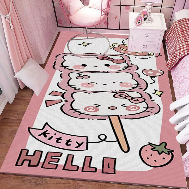 Прикроватное одеяло с рисунком из мультфильма, одеяло для эркера, ковер для гостиной, длинный напольный коврик для спальни, утолщенный и грязеотталкивающий ковер для комнаты для девочек, напольный коврик