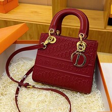 bags新款欧美时尚压花戴妃包包女跨境字母手提包大容量单肩斜挎包