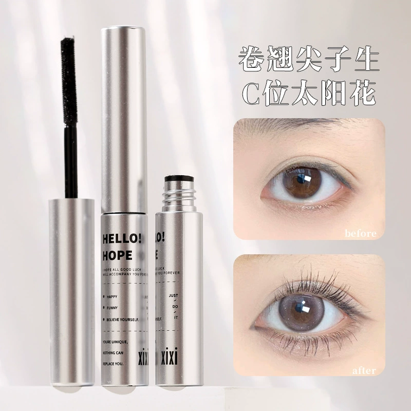Curling dense mascara for eyelashes, natural volume