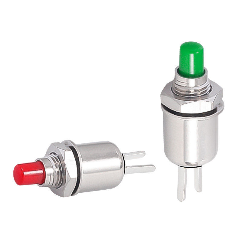 (源头货） DS-402 微型启动电源按钮 按通常开  按钮开关 孔径5mm
