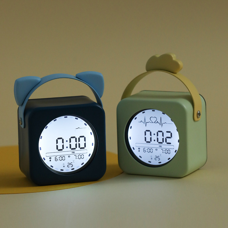 Small Cute Display Desktop Clock for Junior High School Students Special Digital Display Clock Student Ins Digital Alarm Clock