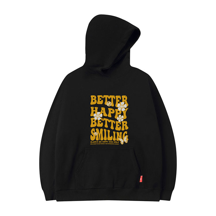 Herren Kapuzenpullover Schwer Mit Daisy Motiv Und Samtfutter_voghion.com