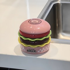 ピンクのルル豚バーガー骨付き皿食器セット家庭用かわいいジェンガ調味料皿高価値小皿