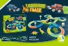 [Upgrade] 400 pieces+2 cars+4 bridges+4 road signs+1 tree+2 dinosaur