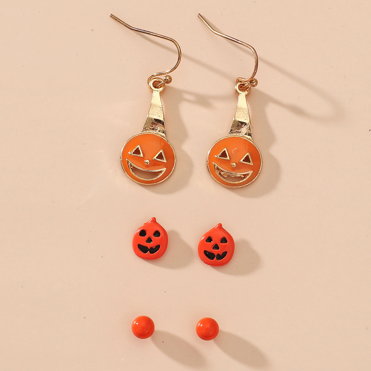 Halloween Spider Web Skull Earrings Wholesale Nihaojewelry display picture 7