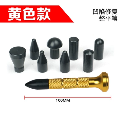 Sheet Metal Spray Repair Rubber Hammer Leveling Hammer - yellow-leveling-pen