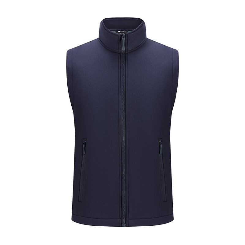 Fotografía al aire libre chaleco de pesca de pelusa transfronterizo doble cara con hombro de hombro de bolsillo chaleco de invierno personalizado hombre