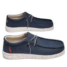 2025春季新款跨境大码休闲鞋男轻便低帮套脚休闲鞋乐福鞋豆Shoes