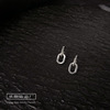 Silver needle, fashionable retro earrings, wholesale