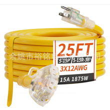 ī������ʽ�߰��^�Դ��N5-15����12AWG�����������L�Դ��