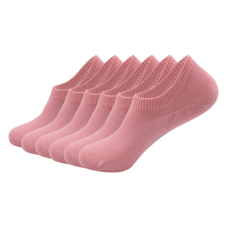 Medias de barco invisibles personalizadas de comercio electrónico transfronterizo para hombres y mujeres, medias de algodón peinadas delgadas de verano, medias casuales de color sólido para hombres