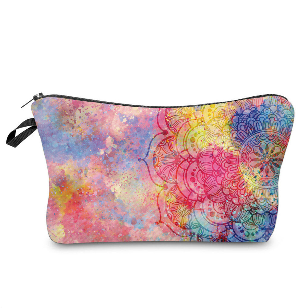 Women's All Seasons Polyester Flower Vintage Style Square Cosmetic Bag display picture 4