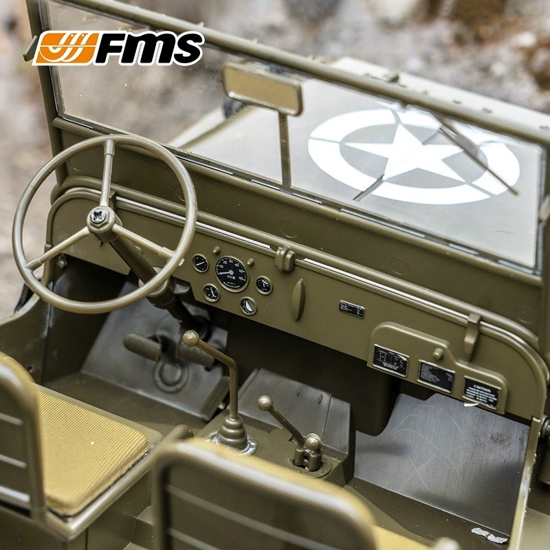 FMS車モデル1:12ウィリスWillysリモコン自動車オフロード電動RC登山車シミュレーションモデル装飾品|undefined