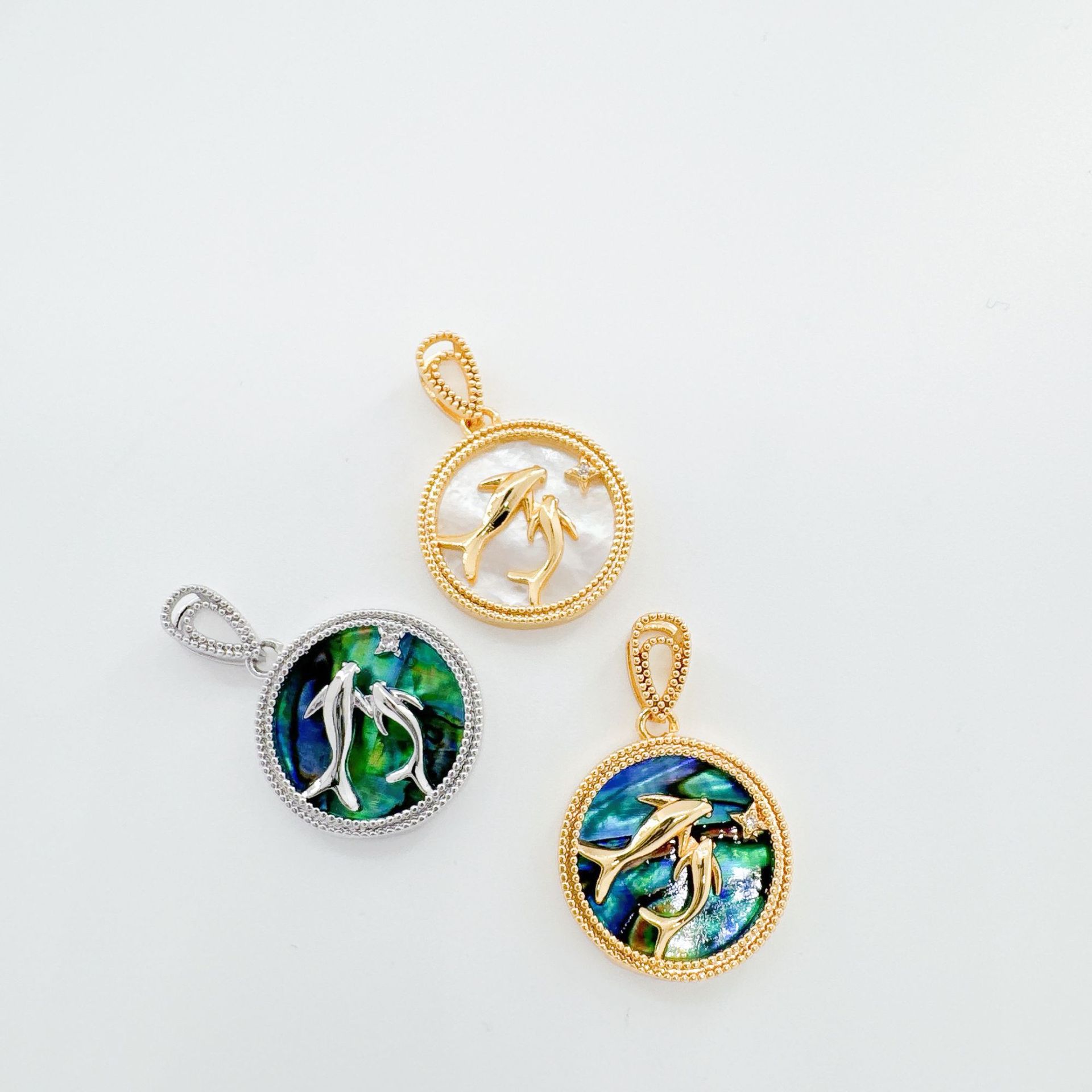5g Weight 1 Piece Copper Round Pendant