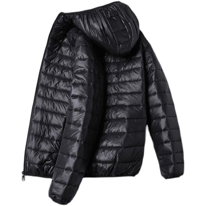Fuera de temporada de algodón acolchado abrigo de invierno de los hombres Chaqueta corta SLIM-Fit ligero algodón acolchado chaqueta delgada más tamaño de pie collar abajo chaqueta de los hombres